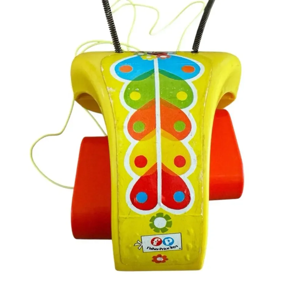 Vintage 1970’s Fisher-Price Colorful Push/Pull-Along Toys